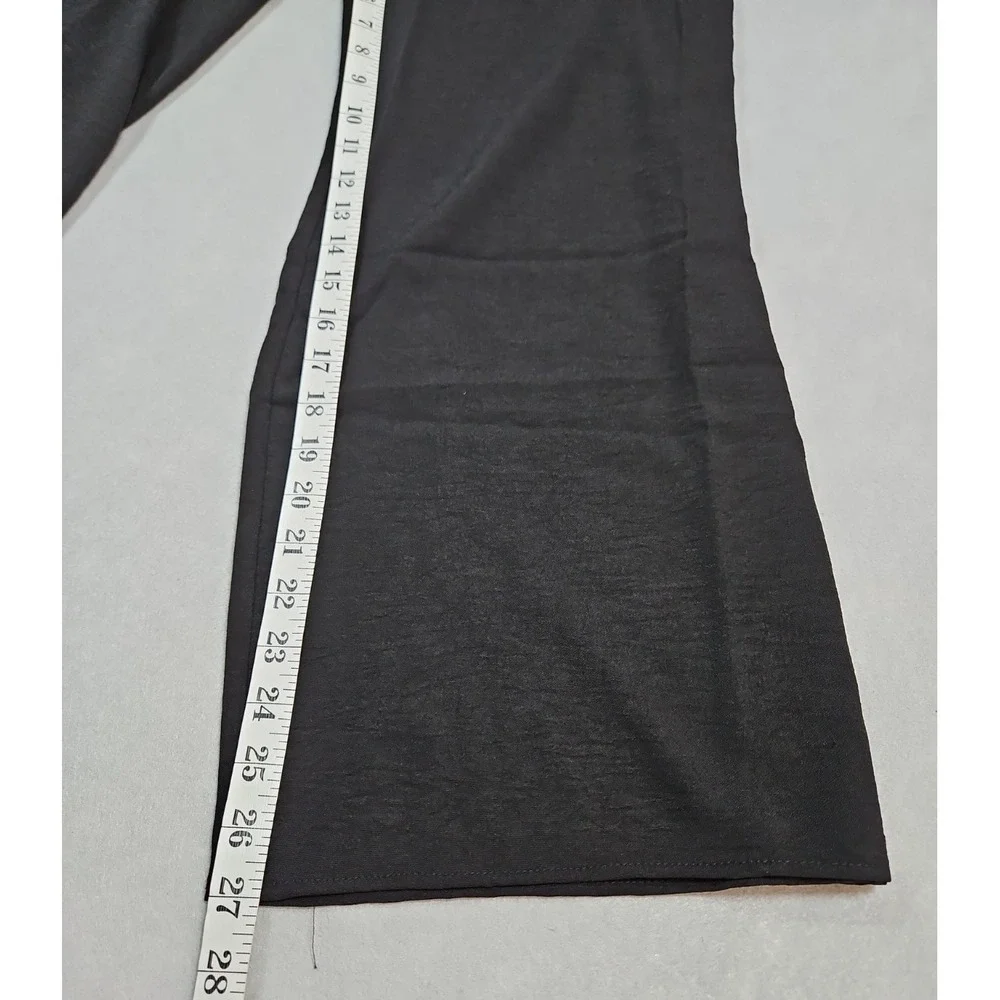 Fraiche By J Womens Black Puff Sleeve Blouson Jumpsuit Size Small NWT